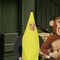 2 Pieces Banana Monkey Couples Costume Polyester Halloween Outfit